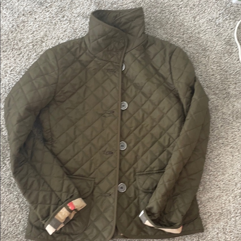 Burberry Brit Olive Jacket Sz XS